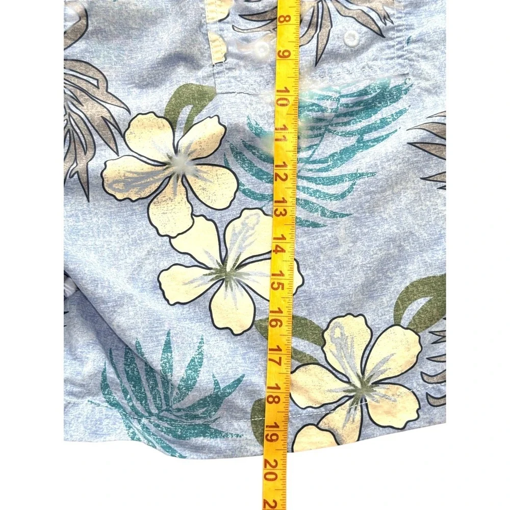 Tommy Bahama Relax Mens XXL Blue Hibiscus Floral‎ Palm Swim Trunks Shorts